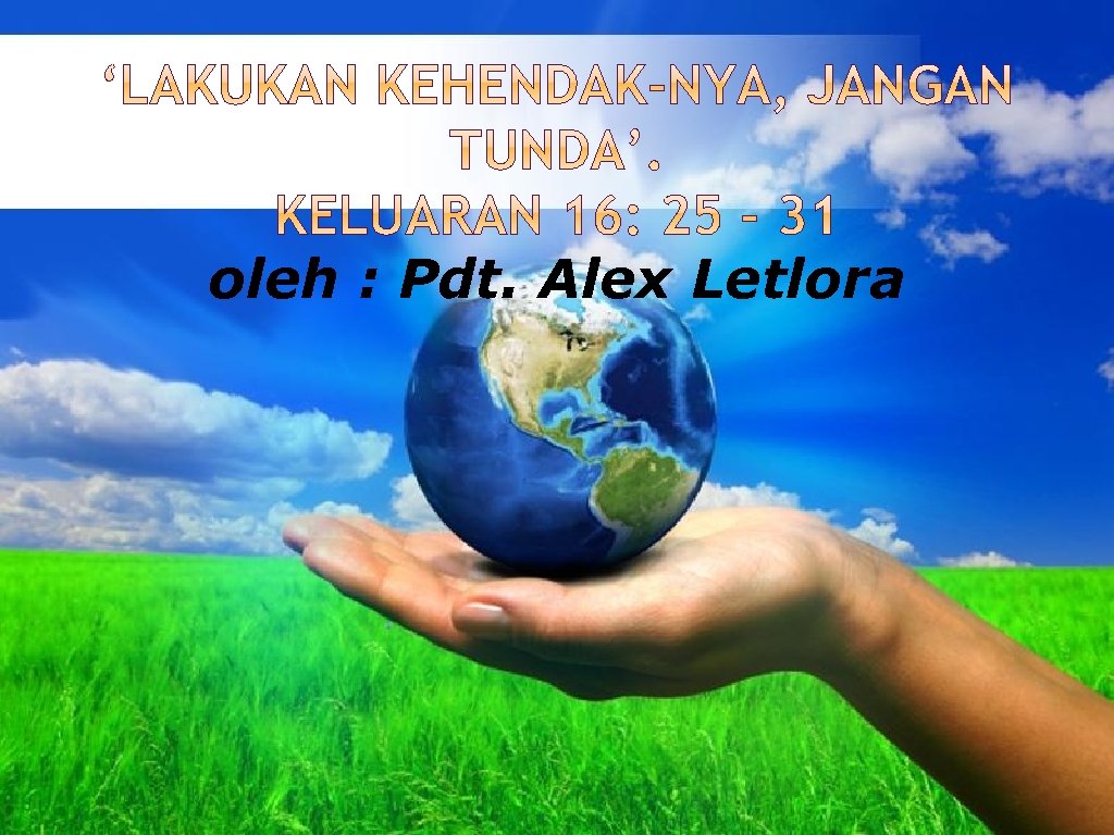 oleh : Pdt. Alex Letlora Free Powerpoint Templates Page 1 