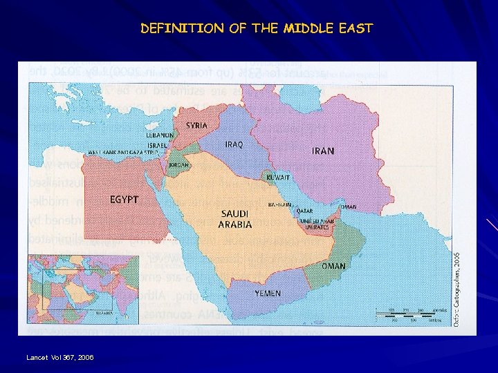 DEFINITION OF THE MIDDLE EAST Lancet Vol 367, 2006 