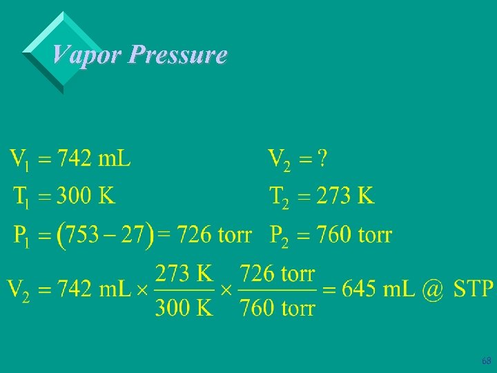 Vapor Pressure 68 