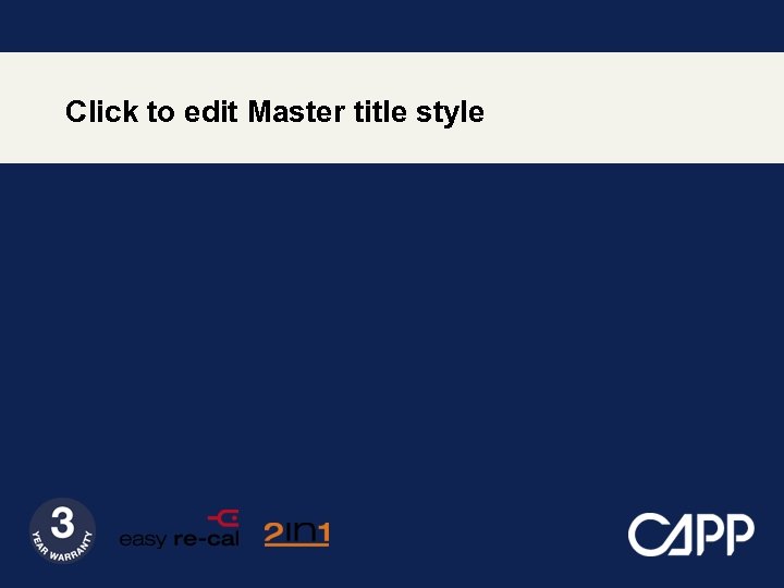Click to edit Master title style 