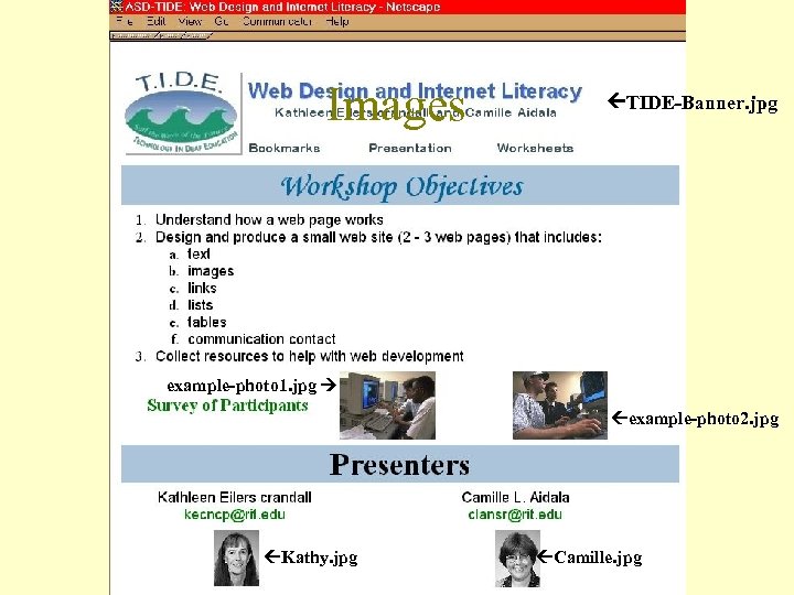 Images TIDE-Banner. jpg example-photo 1. jpg example-photo 2. jpg Kathy. jpg Camille. jpg 