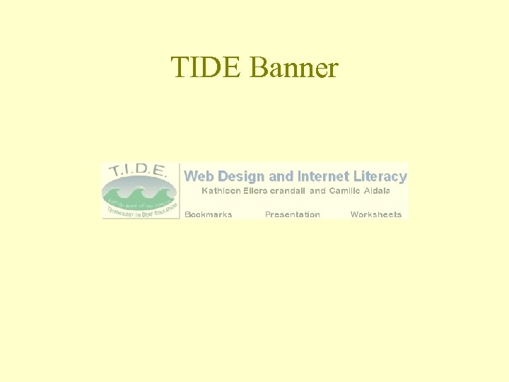 TIDE Banner 