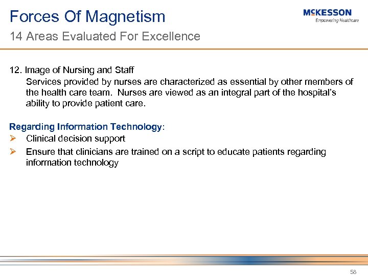 Forces Of Magnetism 14 Areas Evaluated For Excellence 12. Image of Nursing and Staff
