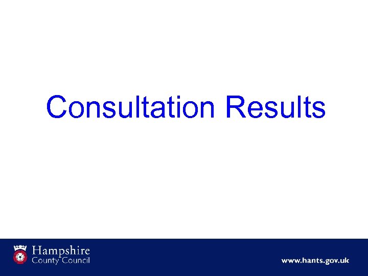Consultation Results 