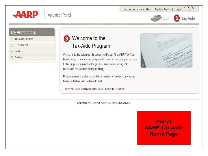 Portal AARP Tax-Aide Home Page 18 