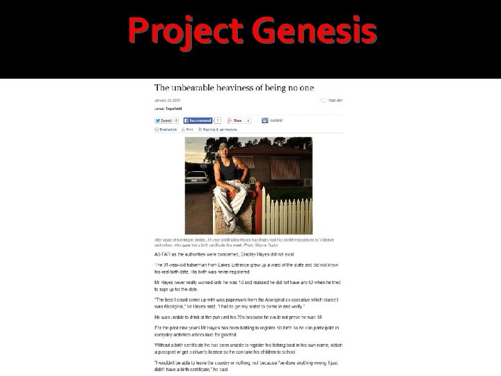 Project Genesis 