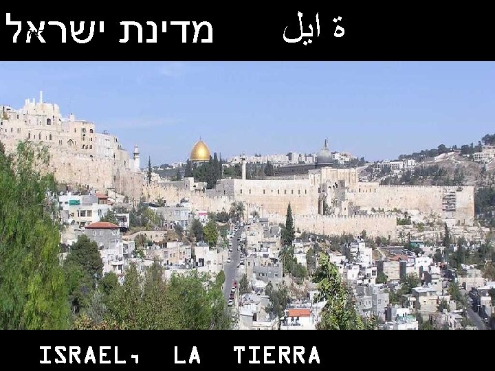  ﺓ ﺍﻳﻞ TIERRA מדינת ישראל LA , ISRAEL 