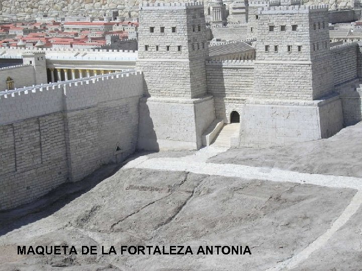 MAQUETA DE LA FORTALEZA ANTONIA 