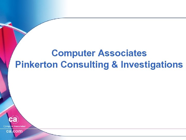 Computer Associates Pinkerton Consulting & Investigations 