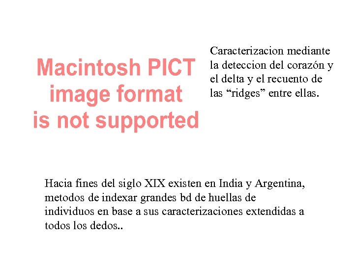 Caracterizacion mediante la deteccion del corazón y el delta y el recuento de las