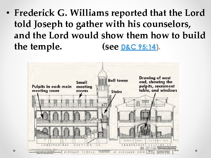  • Frederick G. Williams reported that the Lord told Joseph to gather with