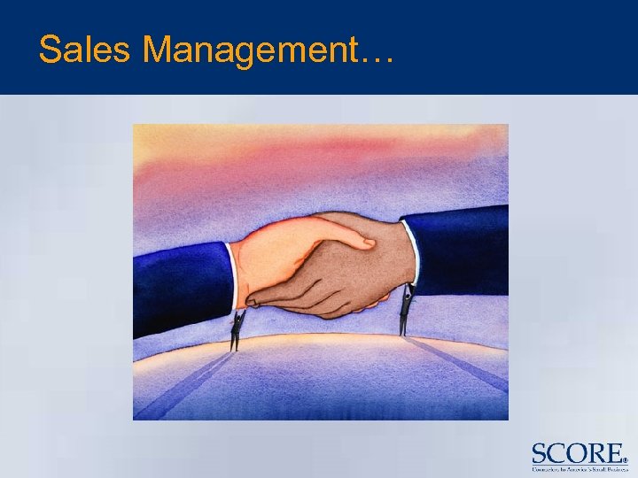 Sales Management… 