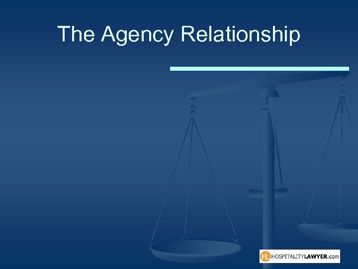 The Agency Relationship 