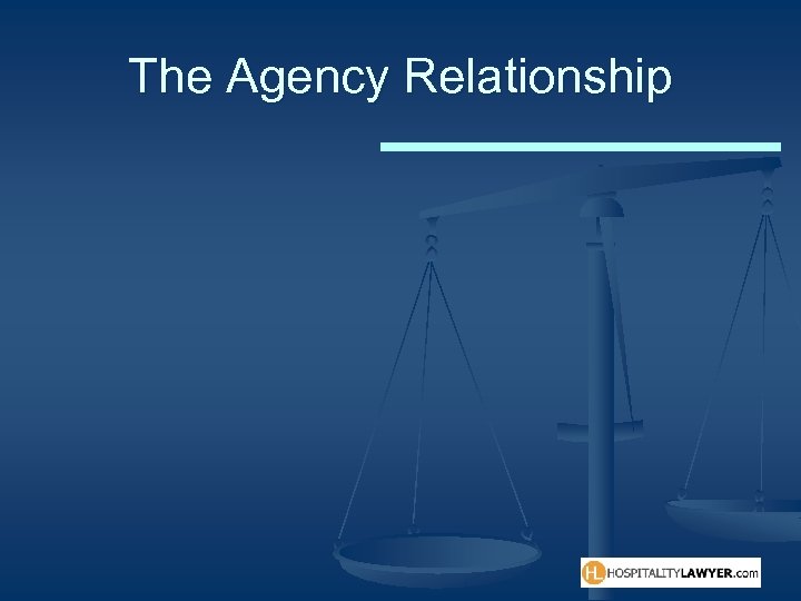 The Agency Relationship 