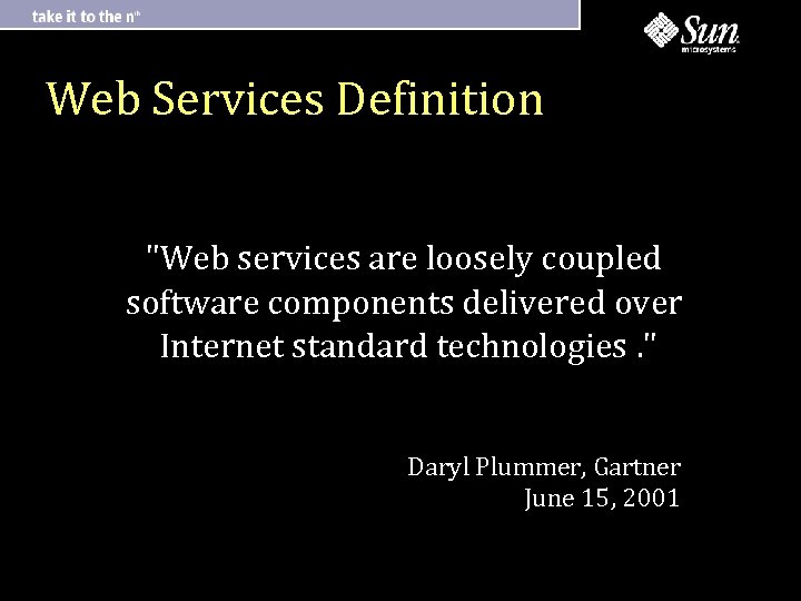 Web Services Definition 