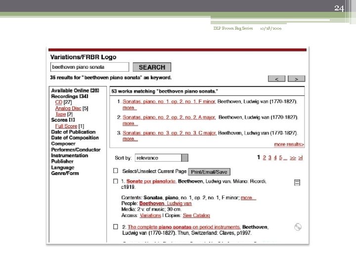 24 DLP Brown Bag Series 10/28/2009 
