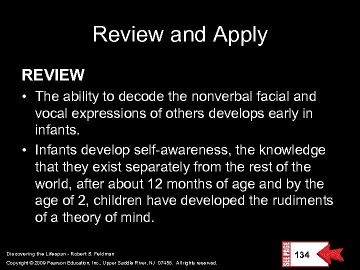 Review and Apply REVIEW • The ability to decode the nonverbal facial and vocal