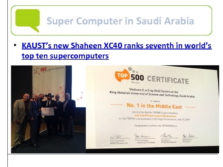 Super Computer in Saudi Arabia • KAUST’s new Shaheen XC 40 ranks seventh in