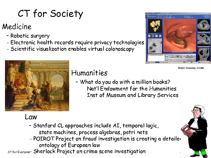 CT for Society Medicine - Robotic surgery - Electronic health records require privacy technologies