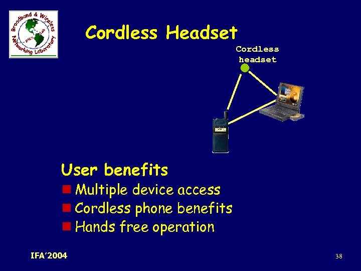 Cordless Headset Cordless headset User benefits n Multiple device access n Cordless phone benefits