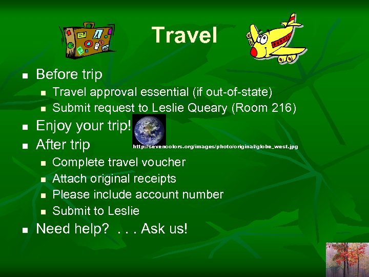 Travel n Before trip n n Enjoy your trip! After trip n n n