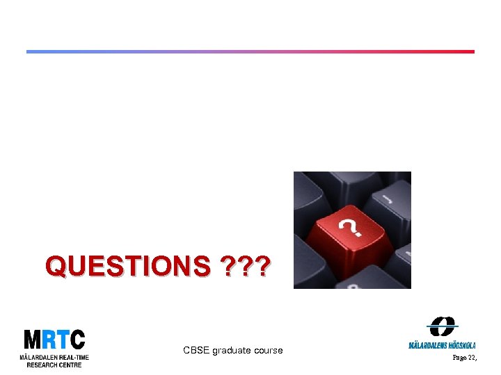 QUESTIONS ? ? ? CBSE graduate course Page 22, 