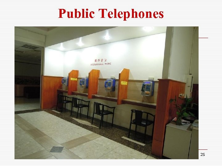 Public Telephones 25 