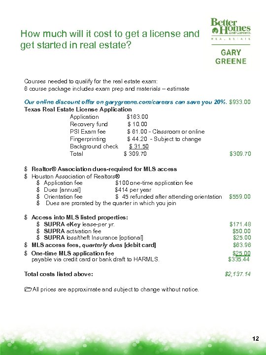 How much will it cost to get a license and get started in real