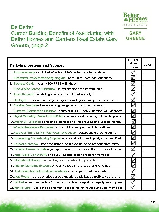 Be Better Career Building Benefits of Associating with Better Homes and Gardens Real Estate