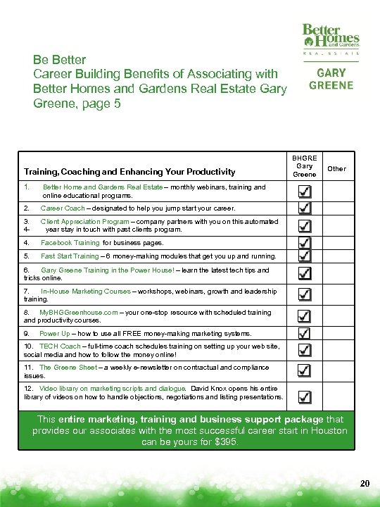 Be Better Career Building Benefits of Associating with Better Homes and Gardens Real Estate