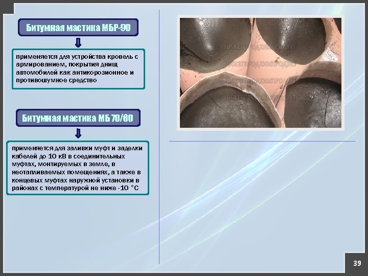 Битумная мастика МБР-90 применяется для устройства кровель с армированием, покрытия днищ автомобилей как антикорозионное