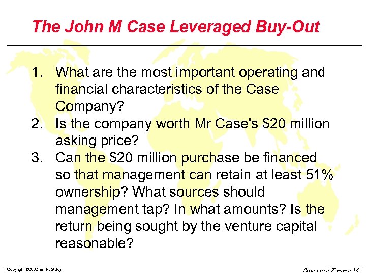 john m case company case study solution