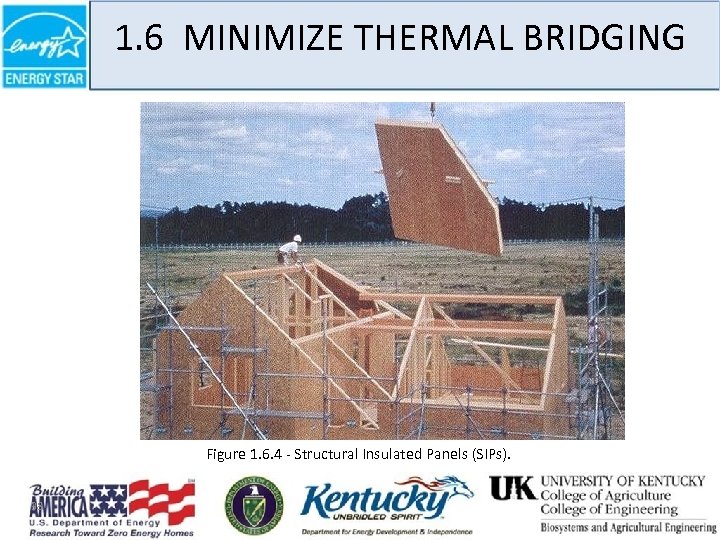 1. 6 MINIMIZE THERMAL BRIDGING Figure 1. 6. 4 - Structural Insulated Panels (SIPs).