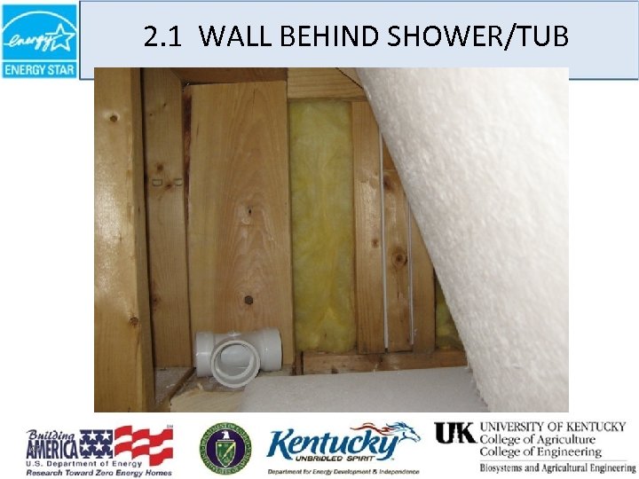 2. 1 WALL BEHIND SHOWER/TUB 47 