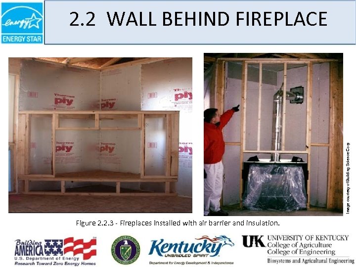 Image courtesy of Building Science Corp 2. 2 WALL BEHIND FIREPLACE Image courtesy of