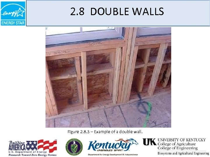 2. 8 DOUBLE WALLS Figure 2. 8. 3 – Example of a double wall.