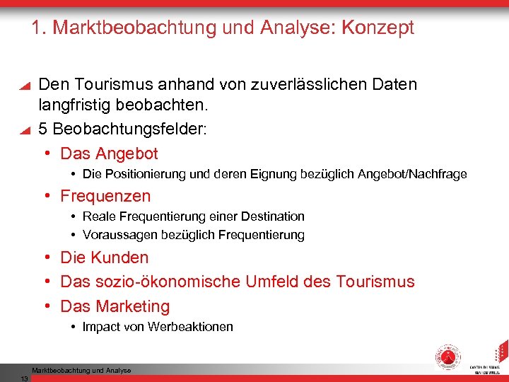 1. Marktbeobachtung und Analyse: Konzept Den Tourismus anhand von zuverlässlichen Daten langfristig beobachten. 5