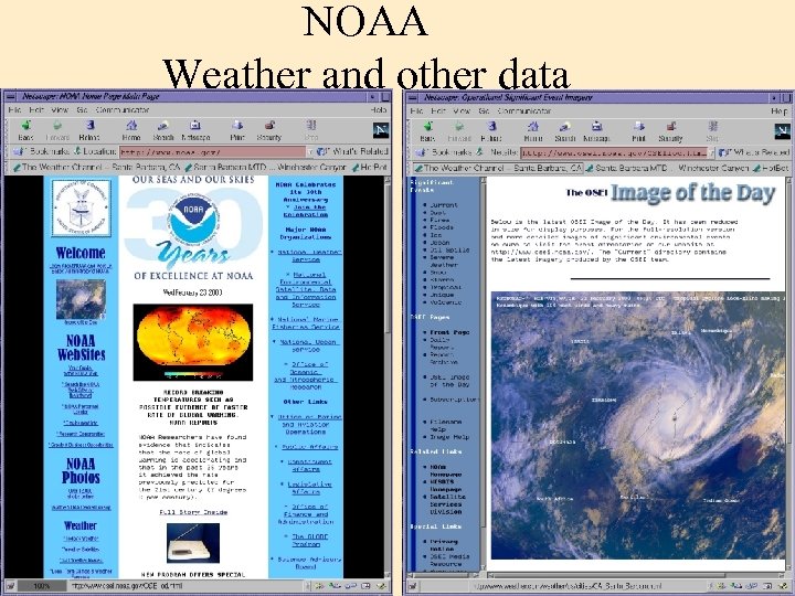 NOAA Weather and other data 