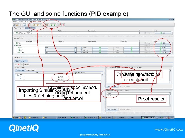 The GUI and some functions (PID example) Creating Interface Defining variables for each unit