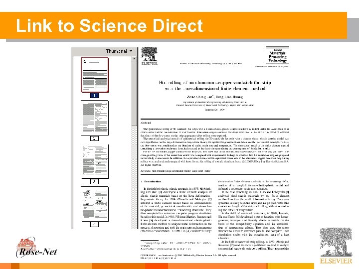 Link to Science Direct 