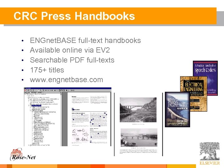 CRC Press Handbooks • ENGnet. BASE full-text handbooks • Available online via EV 2
