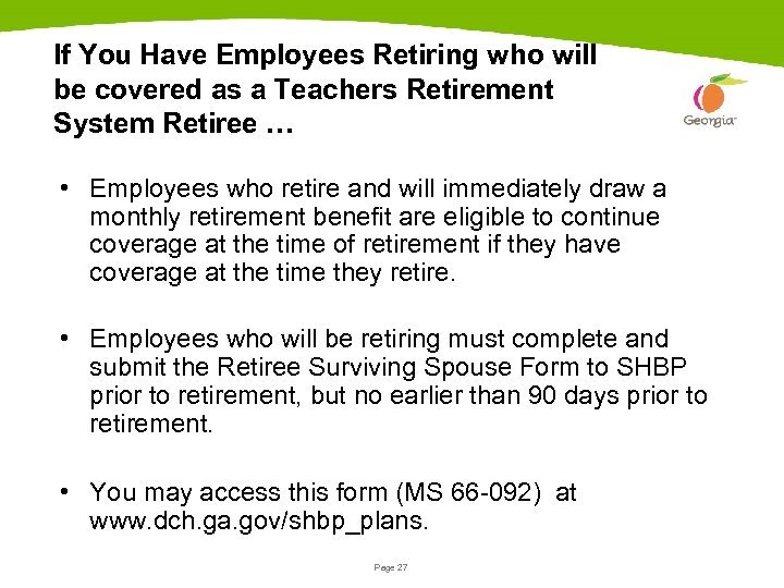 If You Have Employees Retiring who will be covered as a Teachers Retirement System
