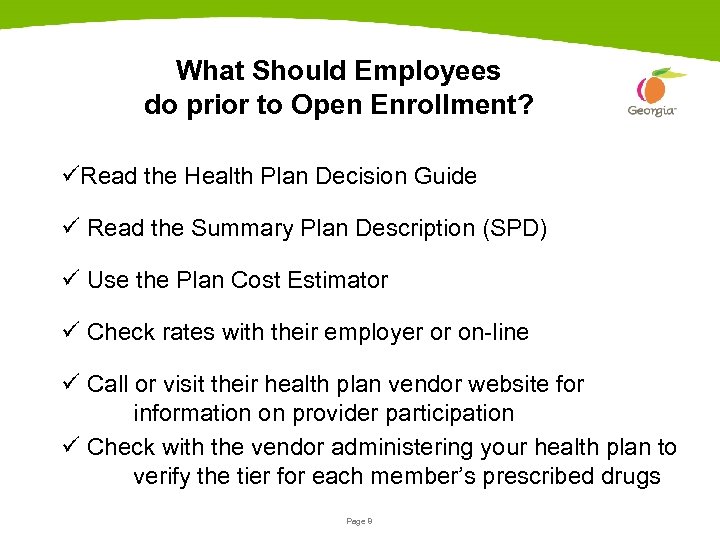 What Should Employees do prior to Open Enrollment? üRead the Health Plan Decision Guide