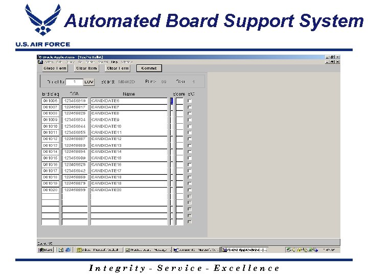 Automated Board Support System Integrity - Service - Excellence 