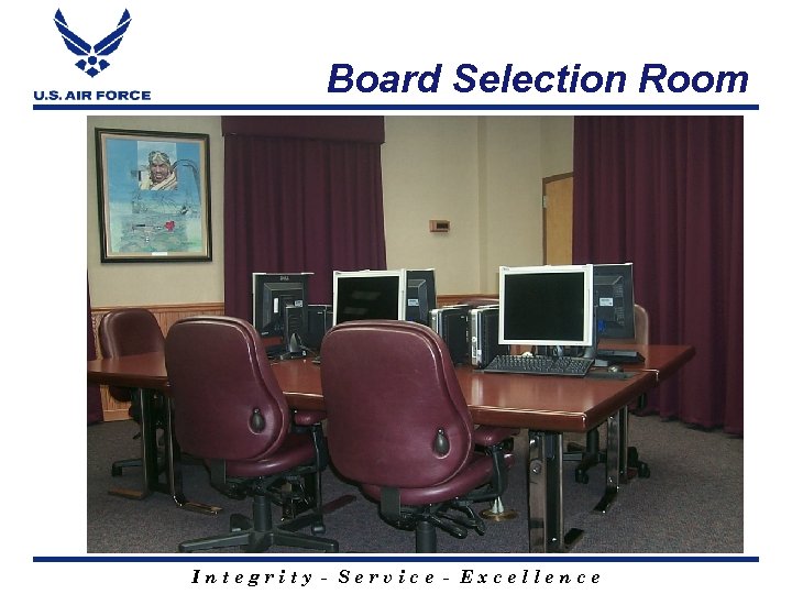 Board Selection Room Integrity - Service - Excellence 