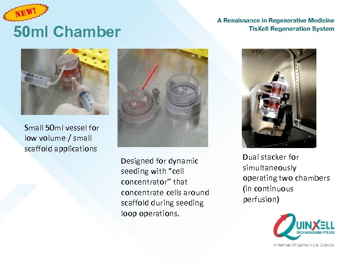 NEW! 50 ml Chamber Small 50 ml vessel for low volume / small scaffold