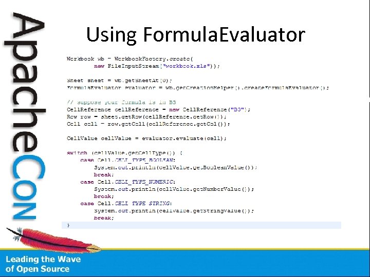 Using Formula. Evaluator 