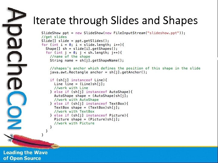 Iterate through Slides and Shapes 