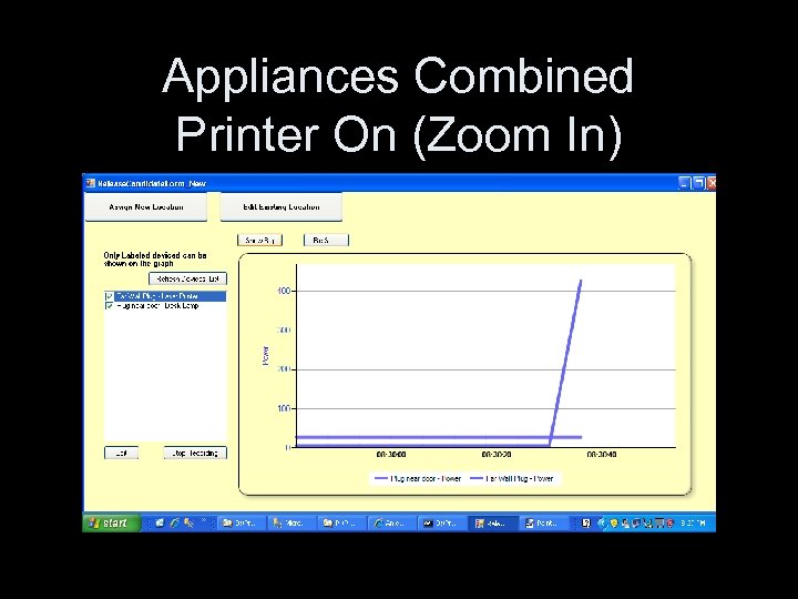 Appliances Combined Printer On (Zoom In) 
