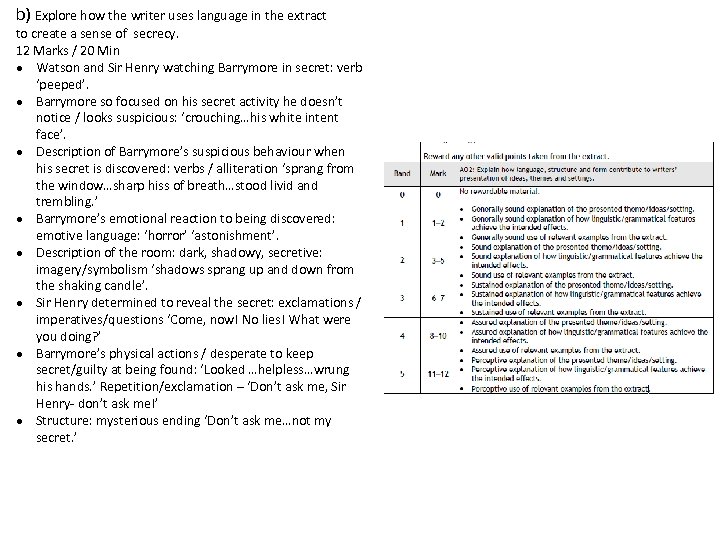 b) Explore how the writer uses language in the extract to create a sense